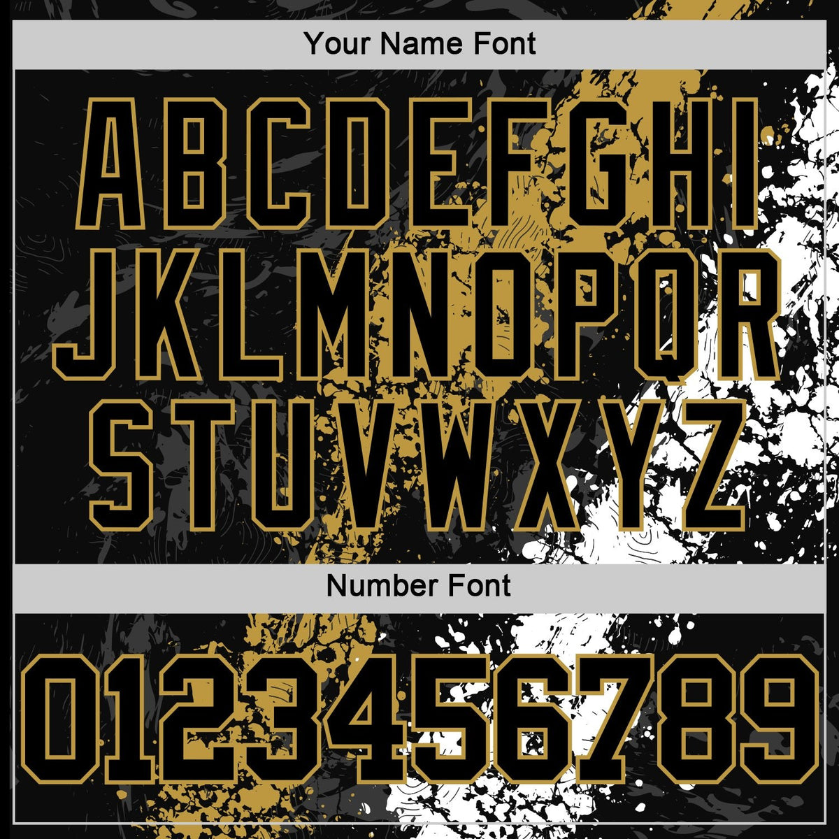 Custom Black Old Gold-White Splash Round Neck Sublimation Basketball Set Jersey photo 5