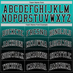 Custom Aqua Black-White Fade Fashion Round Neck Sublimation Basketball Set Jersey photo 4