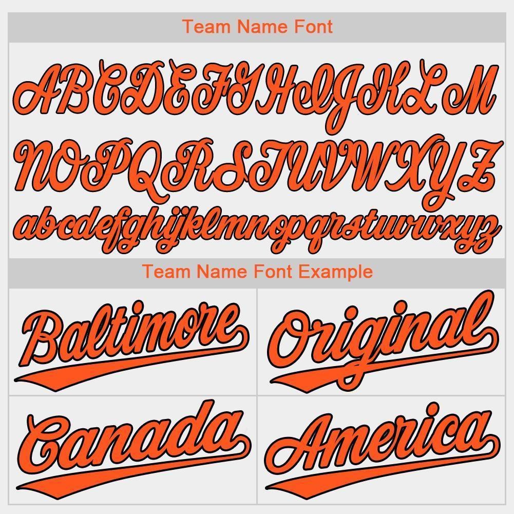 Custom White Orange-Black Baseball Jersey photo 4