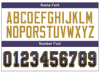 Custom Purple Black-Old Gold Drift Fashion Football Jersey photo 5