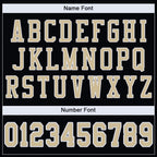 Custom Black Vegas Gold-White Mesh Authentic Football Jersey photo 4