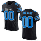 Custom Black Panther Blue-White Mesh Authentic Football Jersey