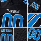 Custom Black Panther Blue-White Mesh Authentic Football Jersey detail
