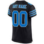 Custom Black Panther Blue-White Mesh Authentic Football Jersey photo 3