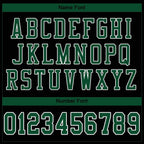 Custom Black Grass Green-White Mesh Authentic Football Jersey photo 4