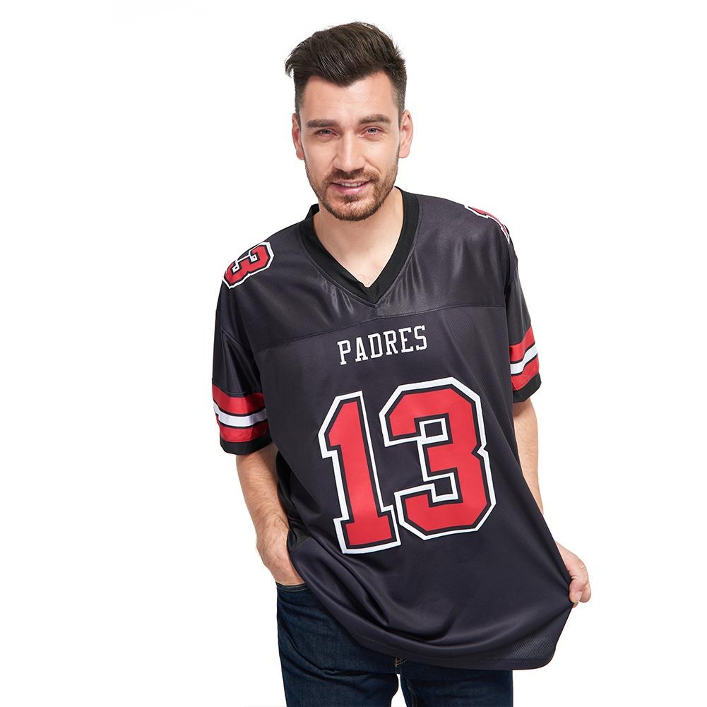 Custom Black Red-White Mesh Authentic Football Jersey photo 2