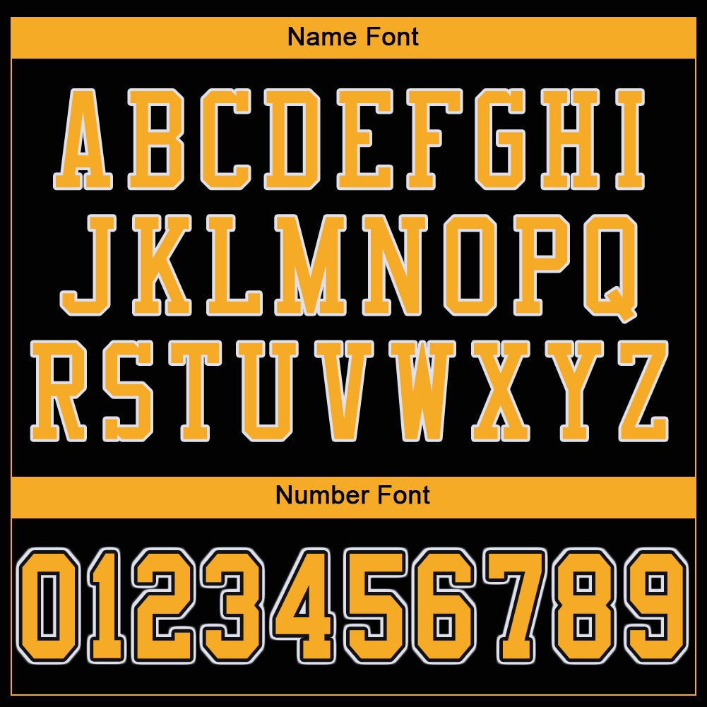 Custom Black Gold-White Mesh Authentic Football Jersey photo 4