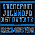 Custom Black Panther Blue-White Mesh Authentic Football Jersey photo 4