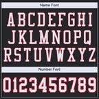 Custom Black White-Red Mesh Authentic Football Jersey photo 4