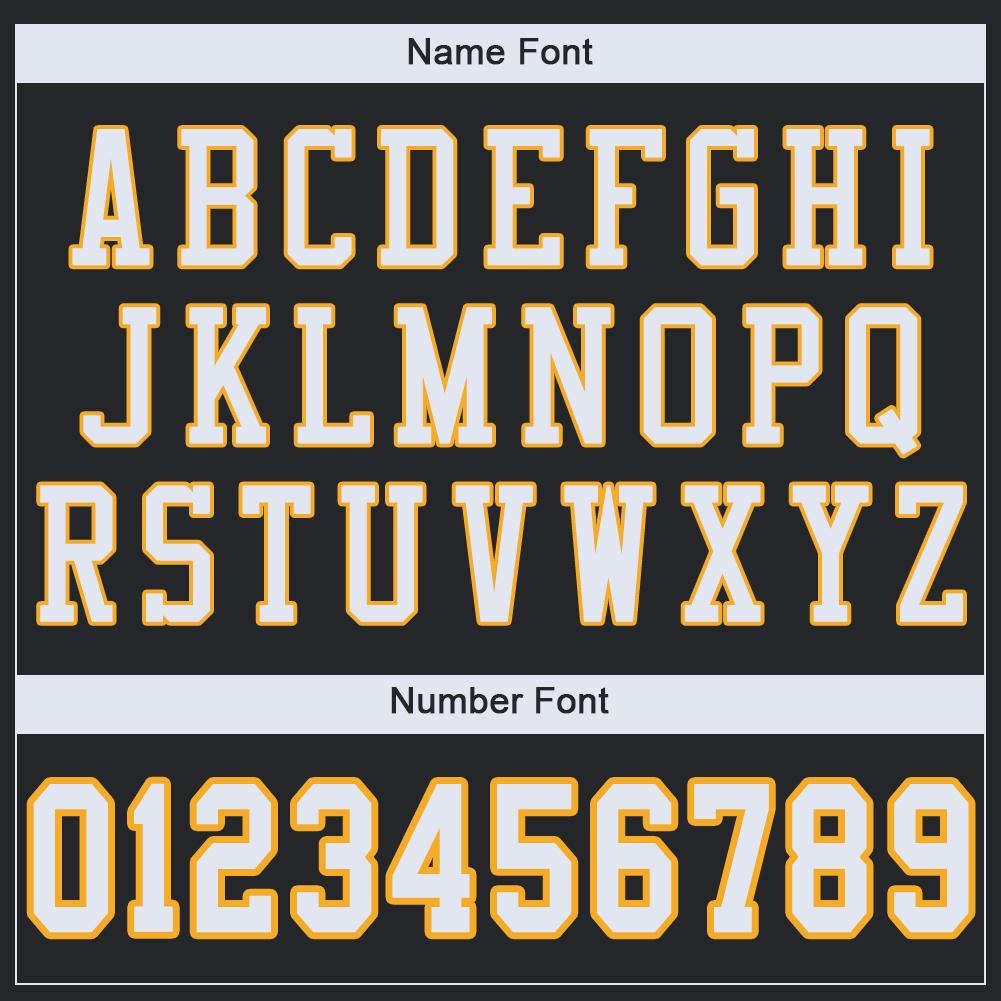 Custom Black White-Gold Mesh Authentic Football Jersey photo 4