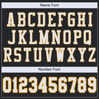 Custom Black White-Gold Mesh Authentic Football Jersey photo 4