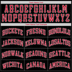 Custom Black Red-White Round Neck Rib-Knit Basketball Jersey photo 3