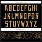 Custom Stitched Black Black-Old Gold Sports Pullover Sweatshirt Hoodie photo 4