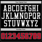 Custom Stitched Black Red-White Sports Pullover Sweatshirt Hoodie photo 4