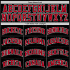 Custom Stitched Black Red-White Sports Pullover Sweatshirt Hoodie photo 5