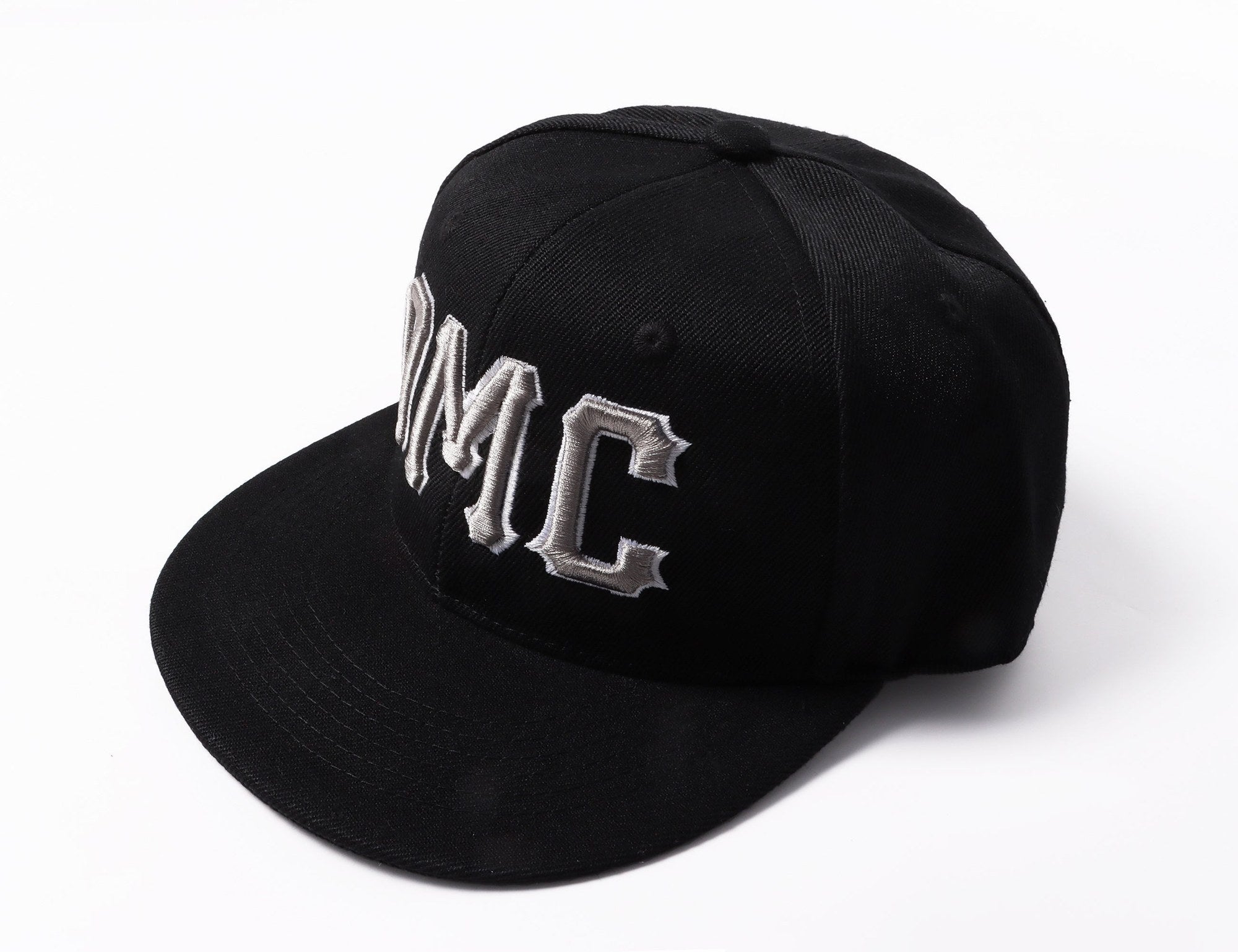 Custom Black Light Gray-White Stitched Adjustable Snapback Hat photo 5