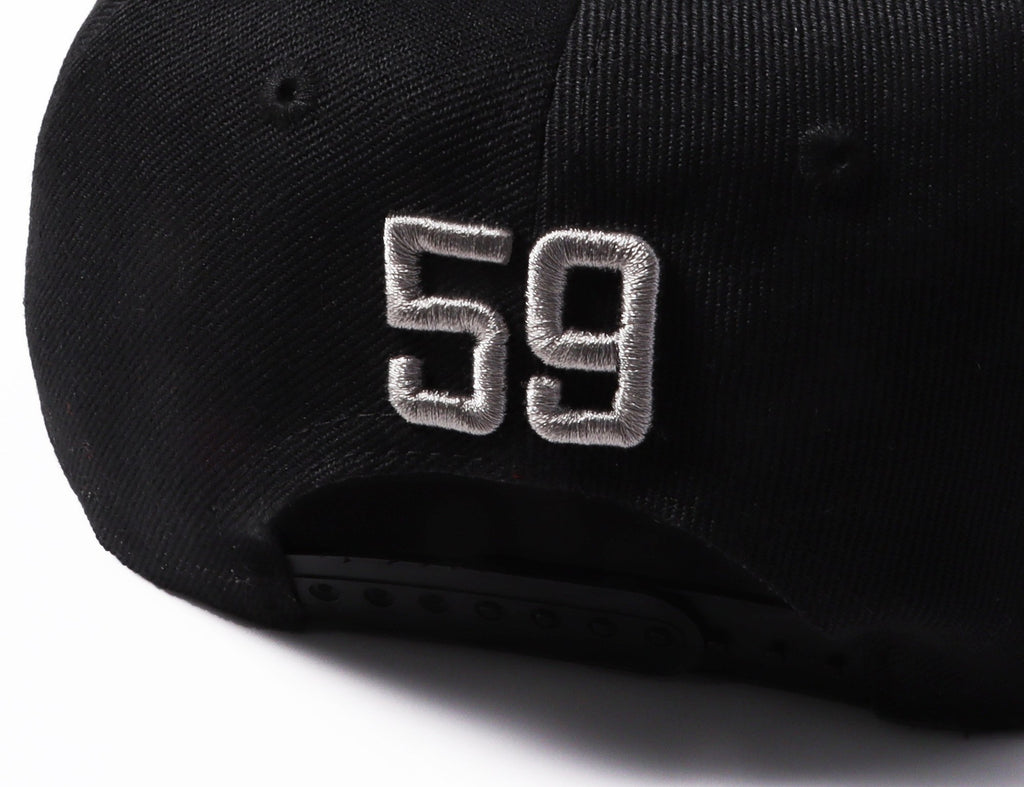 Custom Black Light Gray-White Stitched Adjustable Snapback Hat photo 7