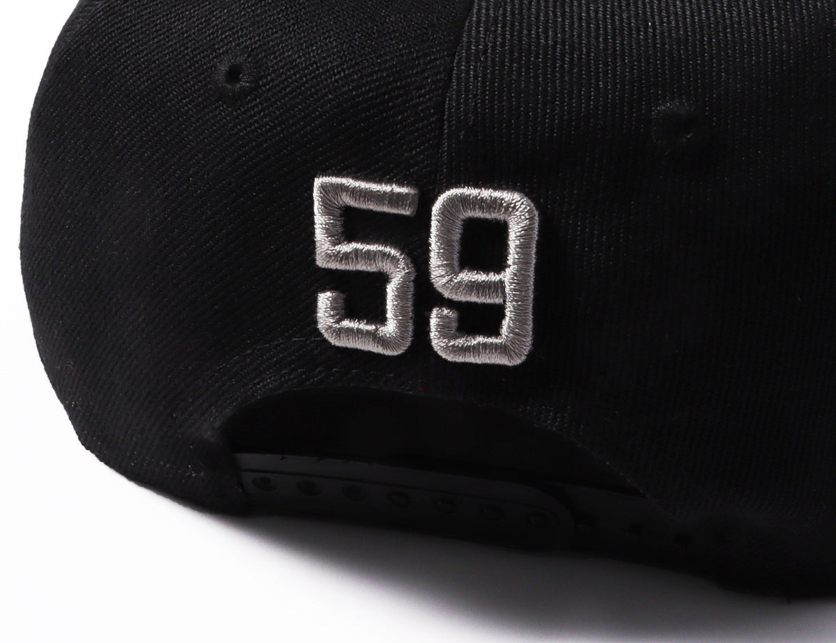 Custom Black Light Gray-White Stitched Adjustable Snapback Hat photo 7