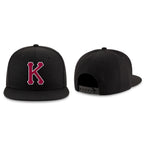 Custom Black Crimson-White Stitched Adjustable Snapback Hat