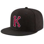 Custom Black Crimson-White Stitched Adjustable Snapback Hat photo 1
