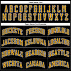 Custom Black Gold-White Performance T-Shirt photo 4