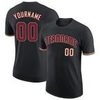 Custom Black Crimson-City Cream Performance T-Shirt photo 1