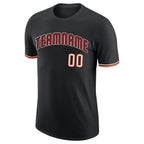 Custom Black Crimson-City Cream Performance T-Shirt photo 4