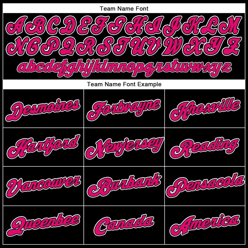 Custom Black Pink-White Performance T-Shirt photo 4