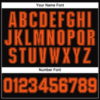 Custom Black Orange-Black Performance T-Shirt photo 3