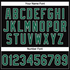 Custom Black Kelly Green-White Performance T-Shirt photo 2
