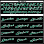 Custom Black Kelly Green-White Performance T-Shirt photo 3