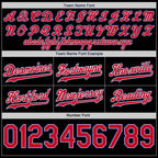 Custom Black Red-Royal Authentic Throwback Basketball Shorts photo 2