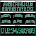 Custom Black Kelly Green-White Authentic Throwback Basketball Shorts photo 2
