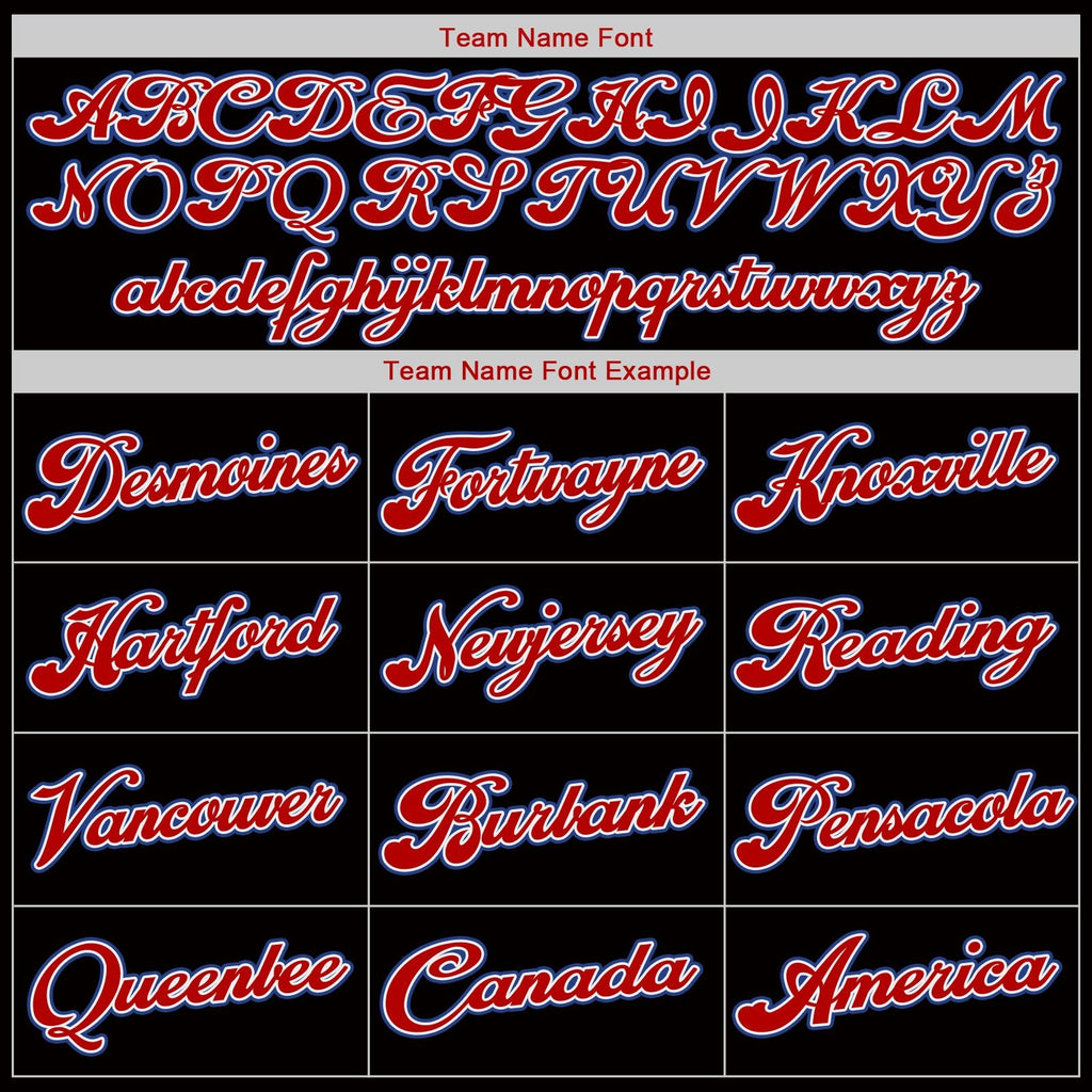 Custom Black White-Red Authentic Throwback Basketball Jersey photo 2