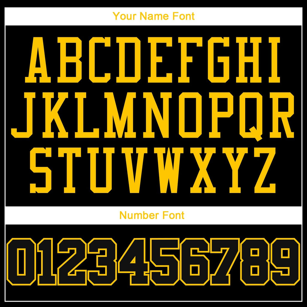 Custom Black Black-Gold Authentic Throwback Basketball Jersey photo 4