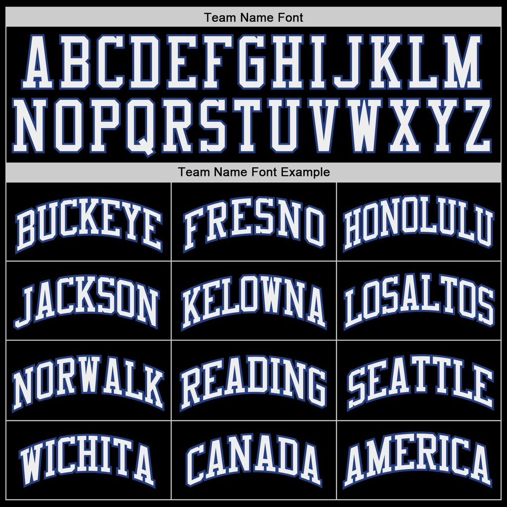 Custom Black Royal-White Authentic Throwback Basketball Jersey photo 2