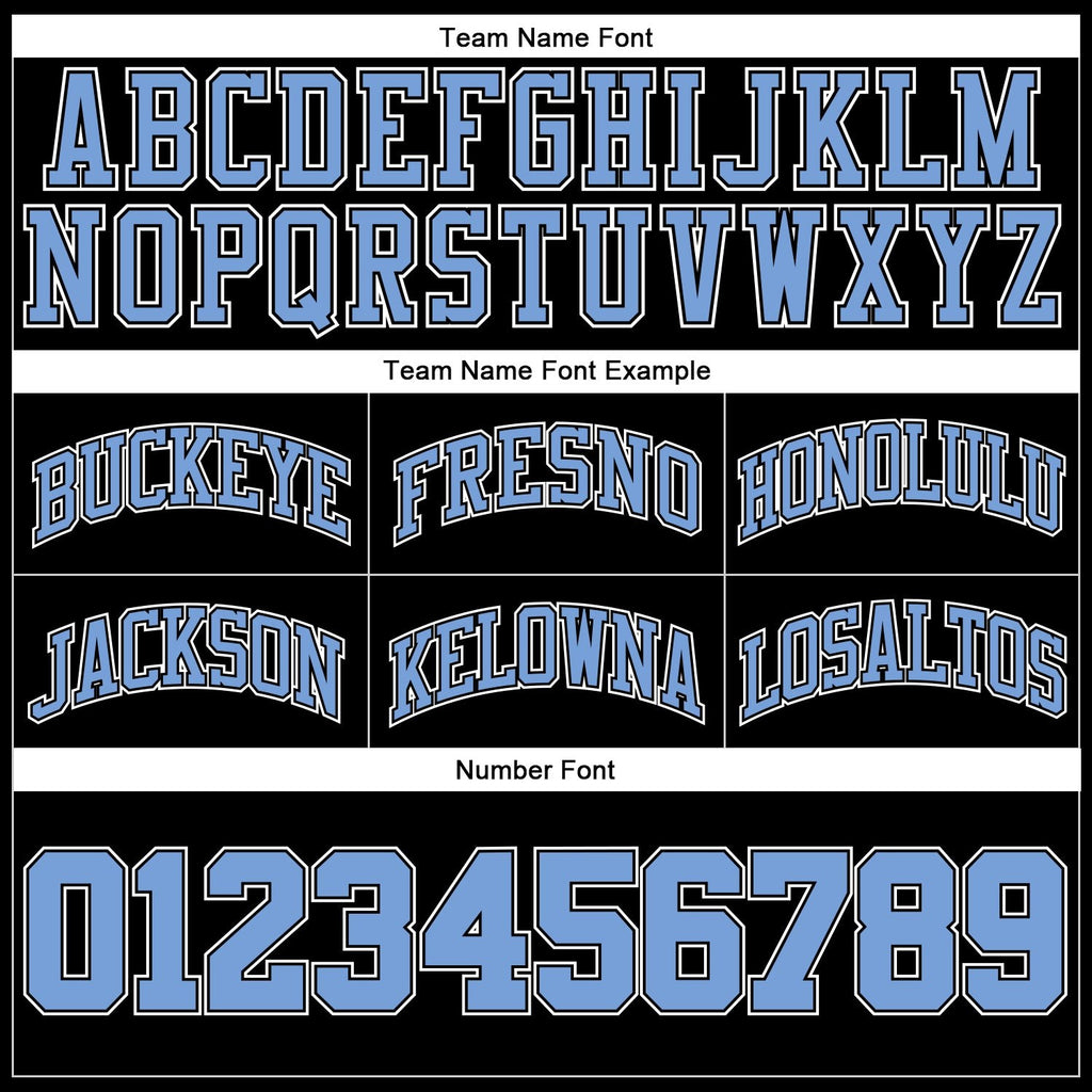 Custom Black Light Blue-White Authentic Throwback Basketball Shorts photo 2