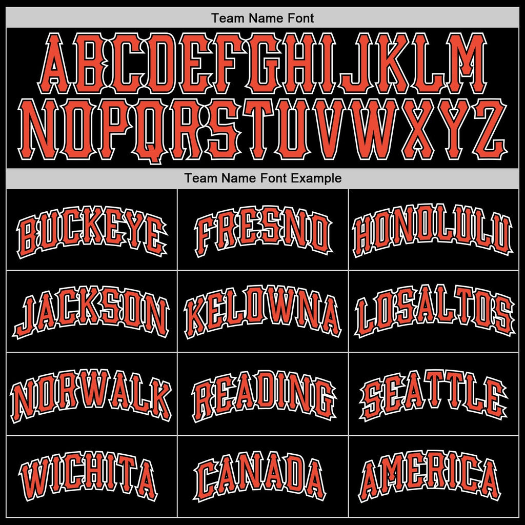 Custom Black Orange-White Authentic Throwback Basketball Jersey photo 2