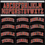 Custom Black Orange-White Authentic Throwback Basketball Jersey photo 2