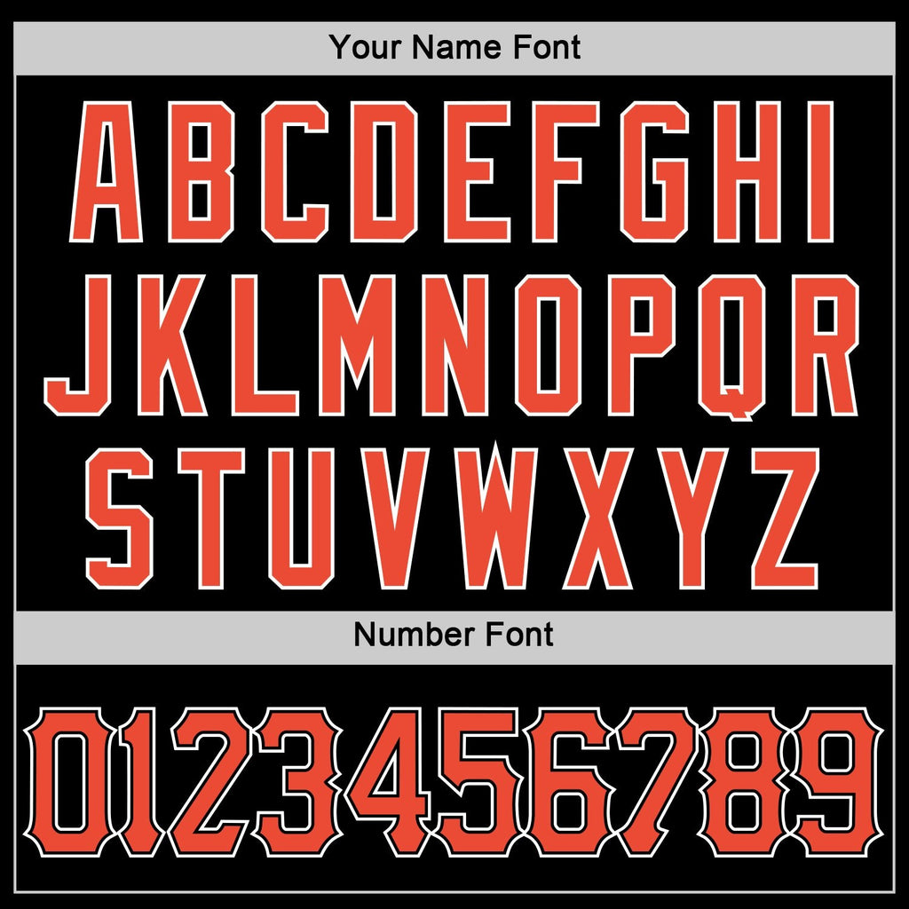 Custom Black Orange-White Authentic Throwback Basketball Jersey photo 3