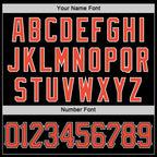 Custom Black Orange-White Authentic Throwback Basketball Jersey photo 3