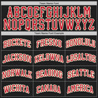 Custom Black Red-Cream Authentic Throwback Basketball Jersey photo 2