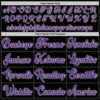 Custom Black Purple-Red Authentic Throwback Basketball Jersey photo 2