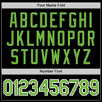 Custom Black Neon Green-White Performance T-Shirt photo 2
