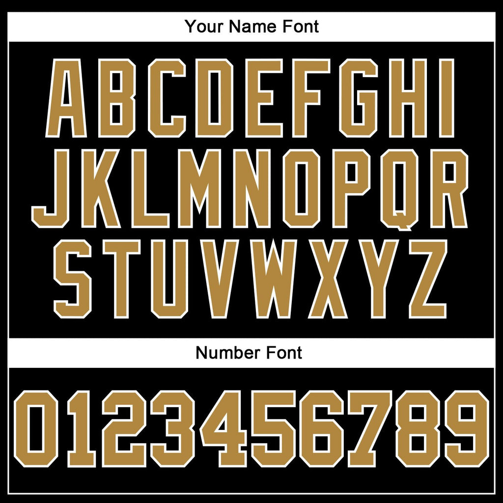 Custom Black Old Gold-White Mesh Authentic Throwback Football Jersey photo 6