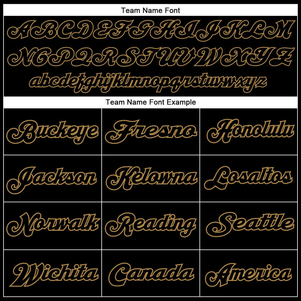 Custom Black Black-Old Gold Mesh Authentic Throwback Football Jersey photo 5