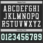Custom Black White-Kelly Green Mesh Authentic Throwback Football Jersey photo 3