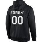 Custom Stitched Black White-Red Sports Pullover Sweatshirt Hoodie photo 3