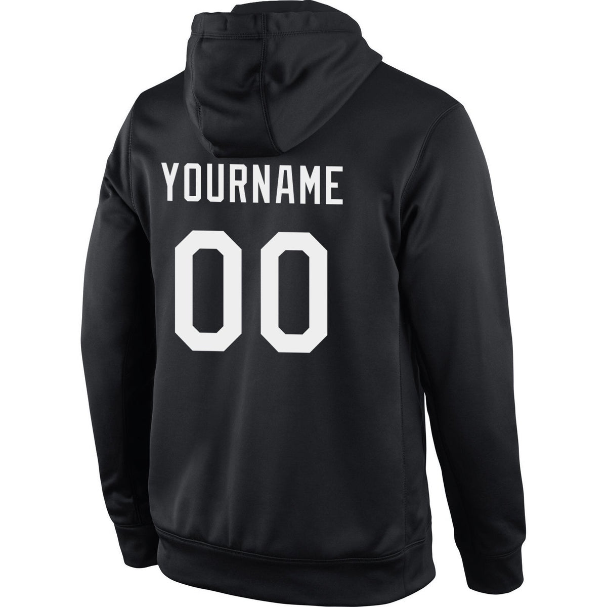 Custom Stitched Black White-Red Sports Pullover Sweatshirt Hoodie photo 3