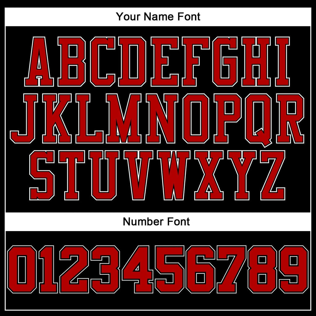 Custom Black White Pinstripe Red-White Authentic Basketball Jersey photo 3